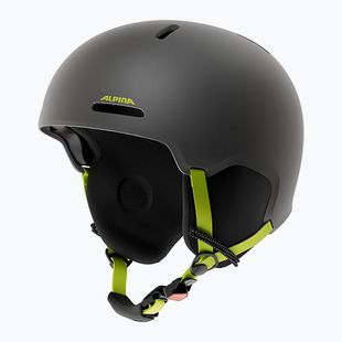 Kinder-Skihelm Alpina Zupo 2 charcoal neon matt