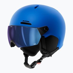 Kinder-Skihelm Alpina Zupo 2 Visor Q-Lite blue matt