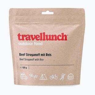 Travellunch Gefriergetrocknete Lebensmittel Rindfleisch mit Reis und Gemüse 125 g