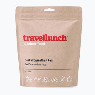 Travellunch Gefriergetrocknete Nahrung Stroganof mit Rindfleisch und Reis 250 g