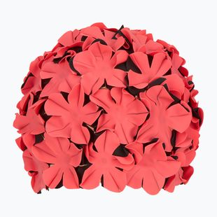 Schwimmkappe Damen Fashy Flowers red / black