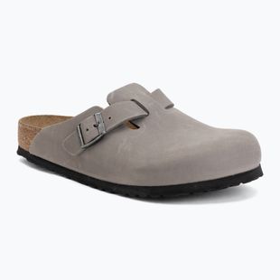 Schlappen BIRKENSTOCK Boston Soft Footbed Oiled Leather Regular iron