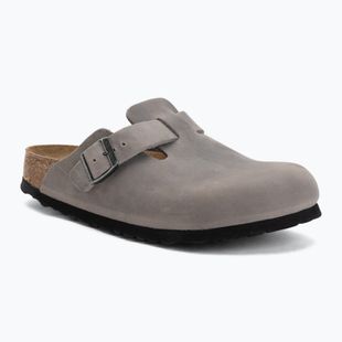 Schlappen BIRKENSTOCK Boston Soft Footbed Oiled Leather Narrow iron