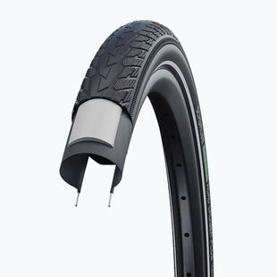 Fahrradreifen SCHWALBE Road Cruiser Plus Puncture Guard Green Compound 28 x 1.60 black reflective