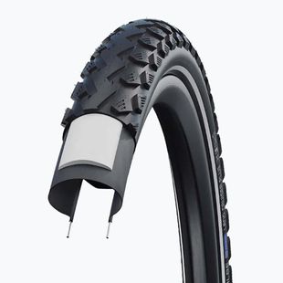 Fahrradreifen SCHWALBE Land Cruiser Plus Puncture Guard Green Compound 28 x 1.60 black reflective