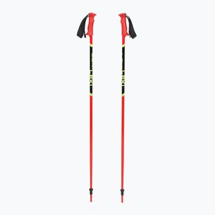 Skistöcke Kinder LEKI Racing bright red/ black/ neon yellow