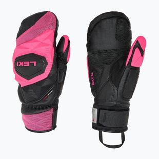 Skihandschuhe Damen LEKI WCR Venom SL 3D Mitt black/ pink
