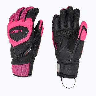 Skihandschuhe Damen LEKI WCR Venom SL 3D black/ pink