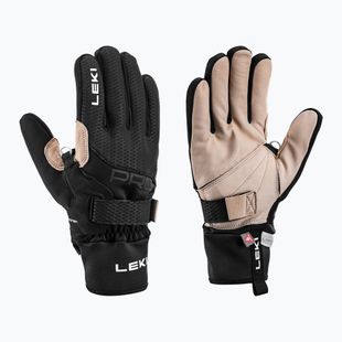 Langlaufhandschuhe LEKI PRC Premium ThermoPlus Shark black/sand