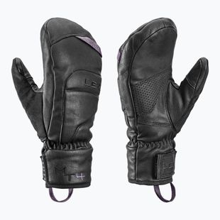 Damen Skihandschuhe LEKI Montera Prime Women Mitt black/blackberry gray