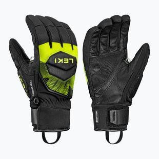 Skihandschuhe LEKI WCR Core TR black/neon yellow