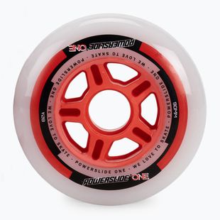 Powerslide PS One Spacer/Bearings Rollerblade-Räder 8 Stk. 90mm/82A weiß 905304