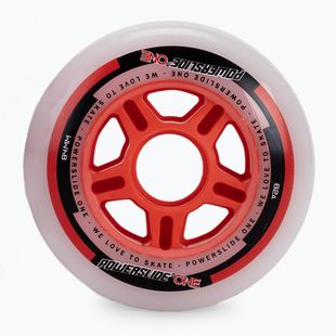 Powerslide PS One Spacer/Bearings Rollerblade-Räder 8 Stk. 84mm/82A weiß 905306