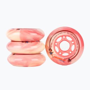 Powerslide Princess Girls Wheel 76 4er-Pack rosa 905317 Rollerblade-Räder