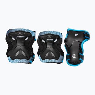 Powerslide Kids Pro Set schwarz/blaue Kinderschützer