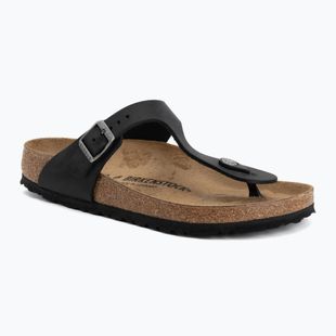 Badelatschen BIRKENSTOCK Gizeh Oiled Leather black