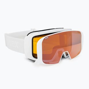UVEX Saga To S1/S3 Skibrille weiß glänzend/verspiegelt/rosa/lasergold lite/klar