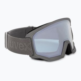 Skibrille UVEX Athletic FM rhino mat/mirror silver blue 55//52/523