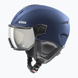 Skihelm UVEX Instinct Visor navy matt/mirror silver/smoke