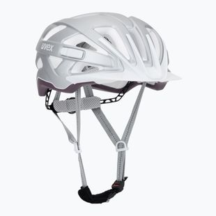 Fahrradhelm UVEX City Active silber/pflaume matt