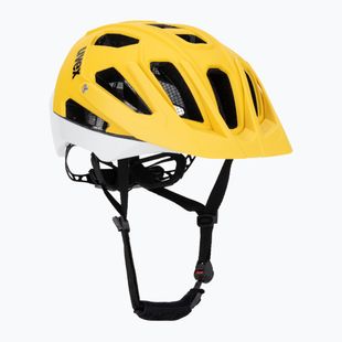 Fahrradhelm UVEX Quatro CC sunbee/weiß matt