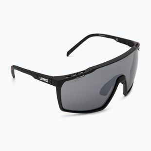 UVEX Mtn Perform schwarz matt/verspiegelt silberne Sonnenbrille