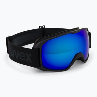 Skibrille UVEX Xcitd CV black matt/mirror blue green