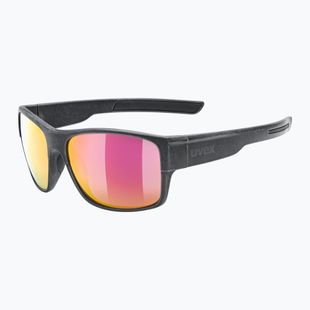 UVEX Sonnenbrille Esntl Urban schwarz matt/rot verspiegelt