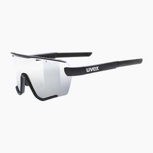 UVEX Sportstyle 236 Small Set Sonnenbrille schwarz matt/verspiegelt silber/klar