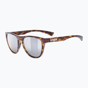 UVEX Esntl Spirit havanna matt/verspiegelt silberne Sonnenbrille