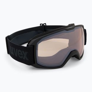 Skibrille UVEX Xcitd V black matt/mirror silver clear