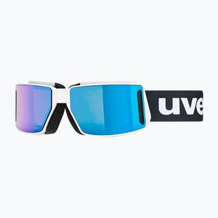 UVEX Mtn Tour weiß matt/verspiegelt blau Skibrille