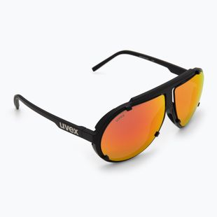 UVEX Sonnenbrille Esntl Pina schwarz matt/rot verspiegelt