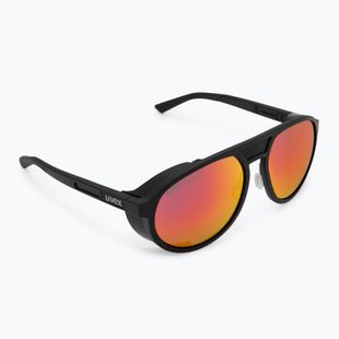 UVEX Sonnenbrille MTN Classic Pure schwarz matt/rot verspiegelt