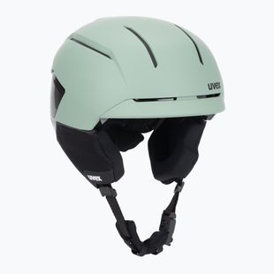 Skihelm UVEX Levitate MIPS oxid green/black matt