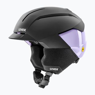 Skihelm UVEX Levitate MIPS black/lavender matt