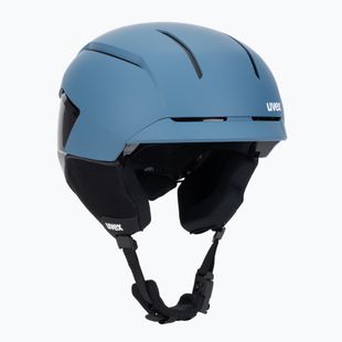 Skihelm UVEX Levitate MIPS stone blue/black matt