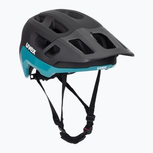 UVEX Fahrradhelm React schwarz/teal matt