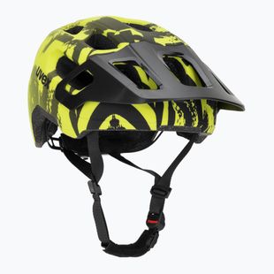 Kinderfahrradhelm UVEX React MIPS Jr lime/schwarz