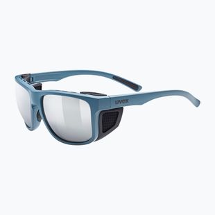 UVEX Sportstyle 312 steinblau matt/verspiegelt silberne Sonnenbrille