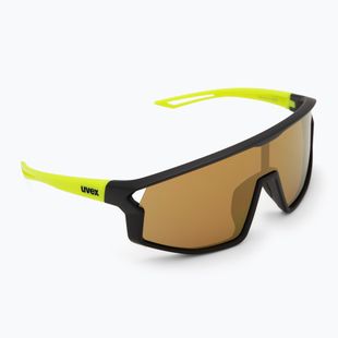 UVEX Kindersonnenbrille Skyryse Jr schwarz/gelb matt/gelb verspiegelt