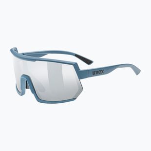 UVEX Sportstyle 235 steinblau matt/verspiegelt silberne Sonnenbrille