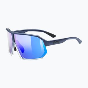 UVEX Sportstyle 237 metallisch blau/klar/verspiegelt blau Sonnenbrille