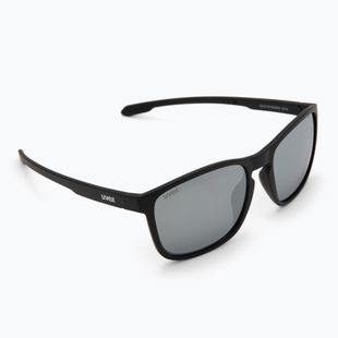 UVEX Sonnenbrille LGL 52 schwarz matt/verspiegelt silber