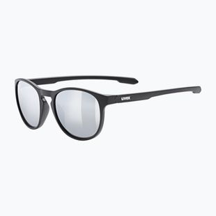 UVEX Sonnenbrille LGL 53 schwarz matt/verspiegelt silber
