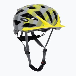 Fahrradhelm UVEX Air Wing CC grau / lime matt