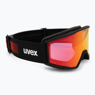 Skibrille UVEX Blast CV black matt/mirror red