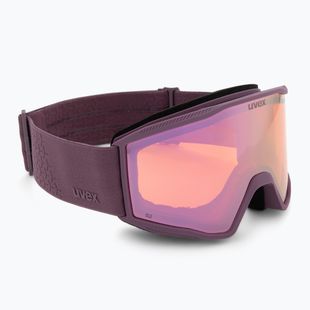 Skibrille UVEX Blast FM plum matt/mirror purple