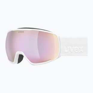 Skibrille UVEX Victorious FM S1 white matt/mirror rose