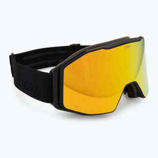 Skibrille UVEX Gravity FM black matt/mirror yellow/orange/clear